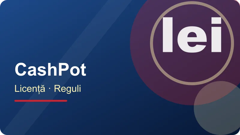 CashPot – Licența ONJN a CashPot Casino Romania Licența ONJN a CashPot Casino Romania – ilustrație pentru secțiunea CashPot